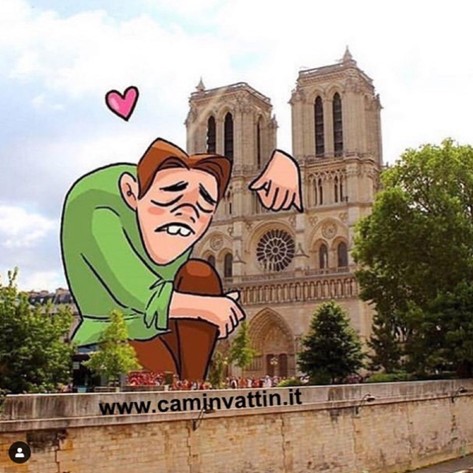 Quasimodo plora per homenatjar Notre-Dame