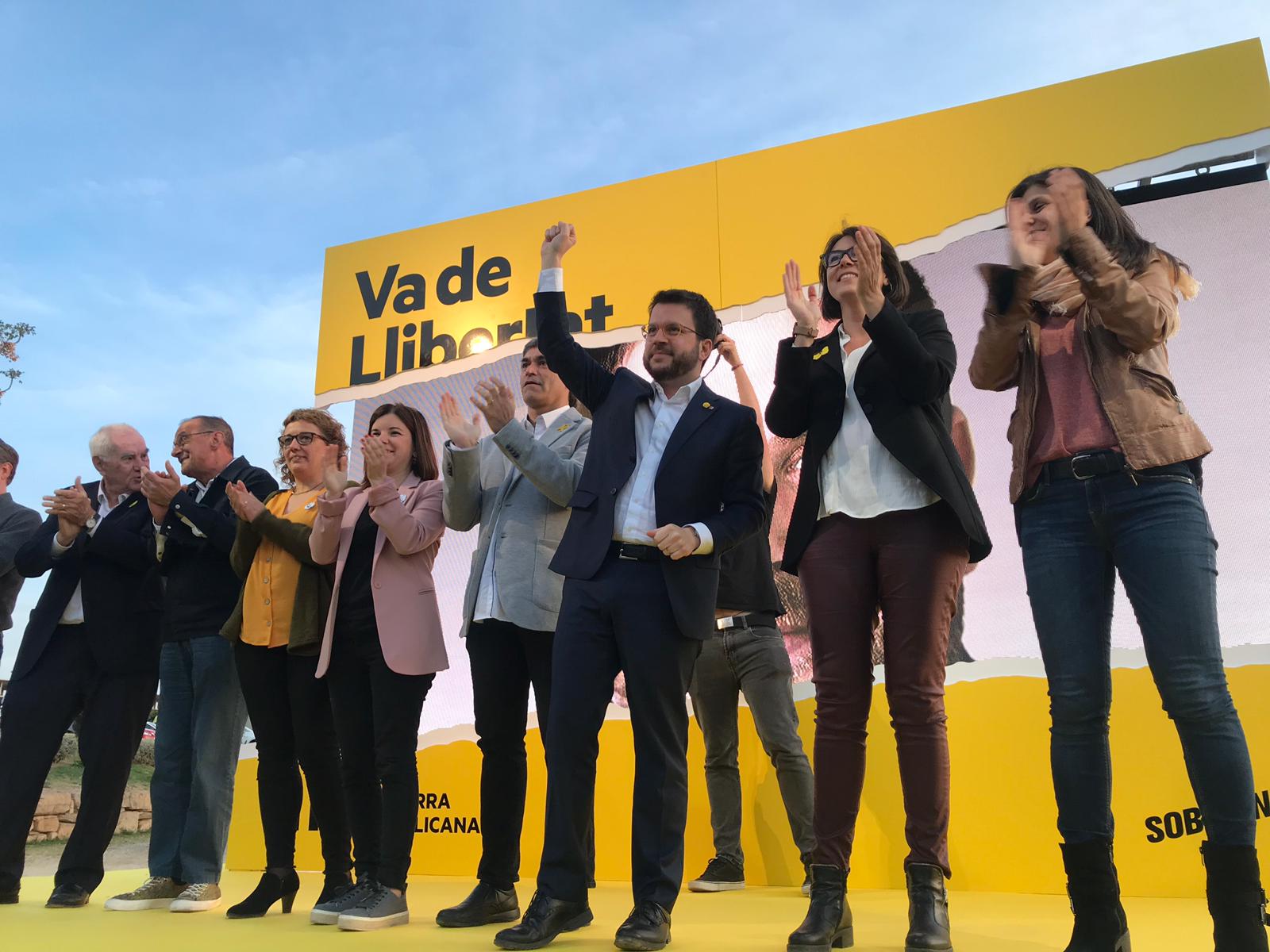 ERC celebra l'entrada de Junqueras en campanya i avisa: "Que es preparin"