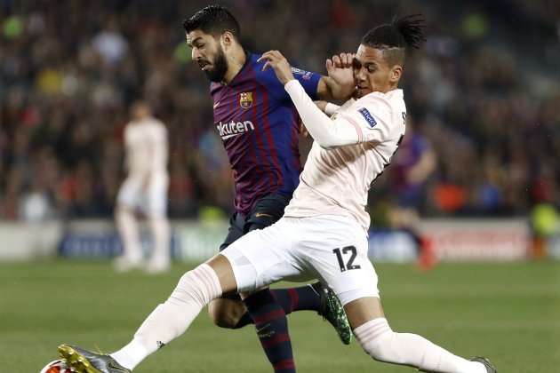 Luis Suarez Smalling Barça United EFE