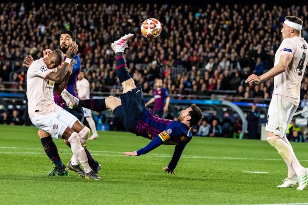 Messi chilena Barça Manchester United Champions Europapress