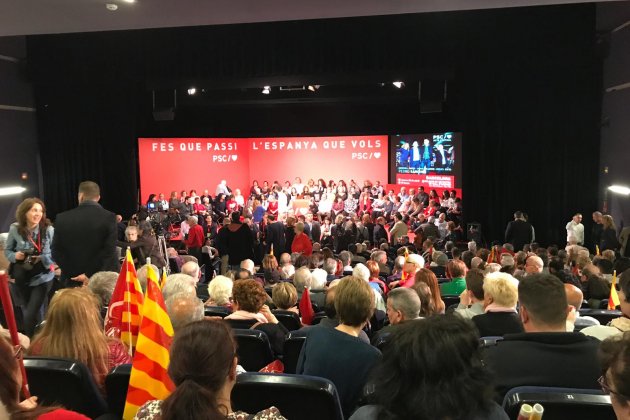 Acte PSOE campanya Badalona Pedro Sanchez - Carlota Camps