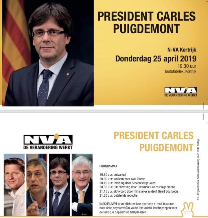 Acto Puigdemont Bourgeois