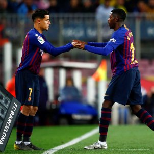 Coutinho Dembélé Barça Reial Societat EFE Coutinho Dembélé Barça Reial Societat EFE