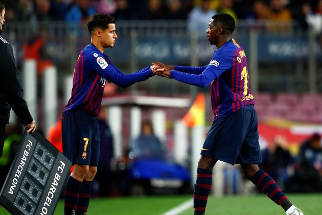 Coutinho Dembélé Barça Reial Societat EFE