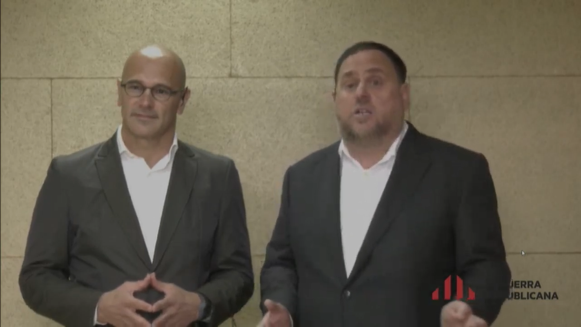 VÍDEO | Mira aquí el discurs sencer d'Oriol Junqueras i Raül Romeva a Cambrils VÍDEO | Mira aquí el discurs sencer d'Oriol Junqueras i Raül Romeva a Cambrils