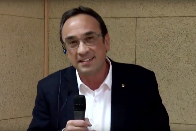 Josep Rull míting JxCat Soto Real captura pantalla Josep Rull míting JxCat Soto Real captura pantalla