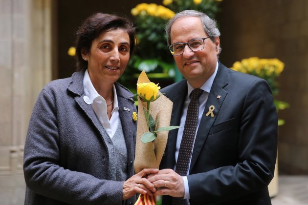 Quim Torra Carola Miró Diada Sant Jordi 2019 ACN Quim Torra Carola Miró Diada Sant Jordi 2019 ACN