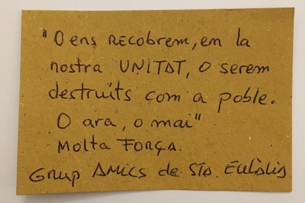 nota Grup Amics de Santa Eulàlia presos