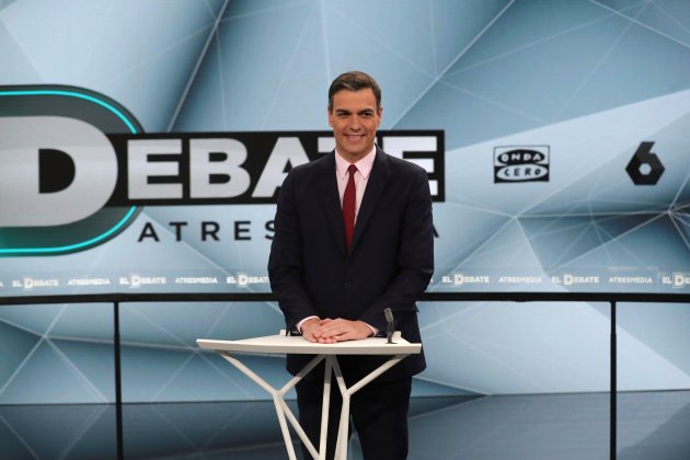 Pedro Sánchez debat atresmedia eleccions 28a - Efe Pedro Sánchez debat atresmedia eleccions 28a - Efe
