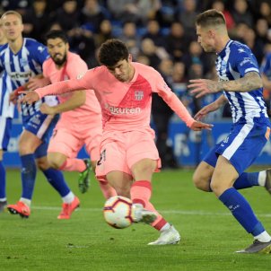 Carles Aleñá gol Alabès Barça EFE Carles Aleñá gol Alabès Barça EFE