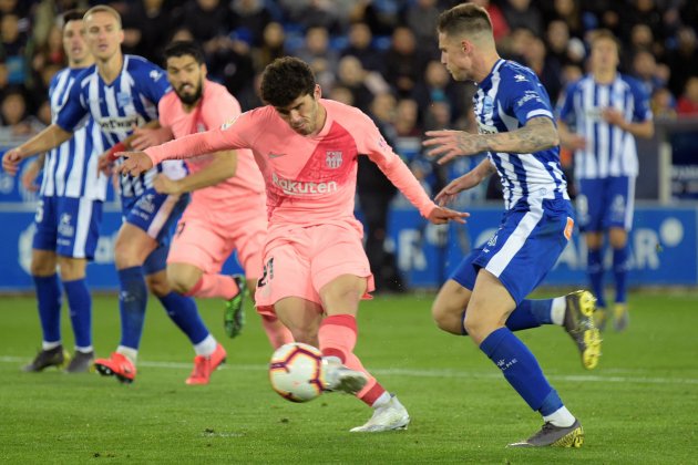 Carles Aleñá gol Alavés Barça EFE Carles Aleñá gol Alavés Barça EFE