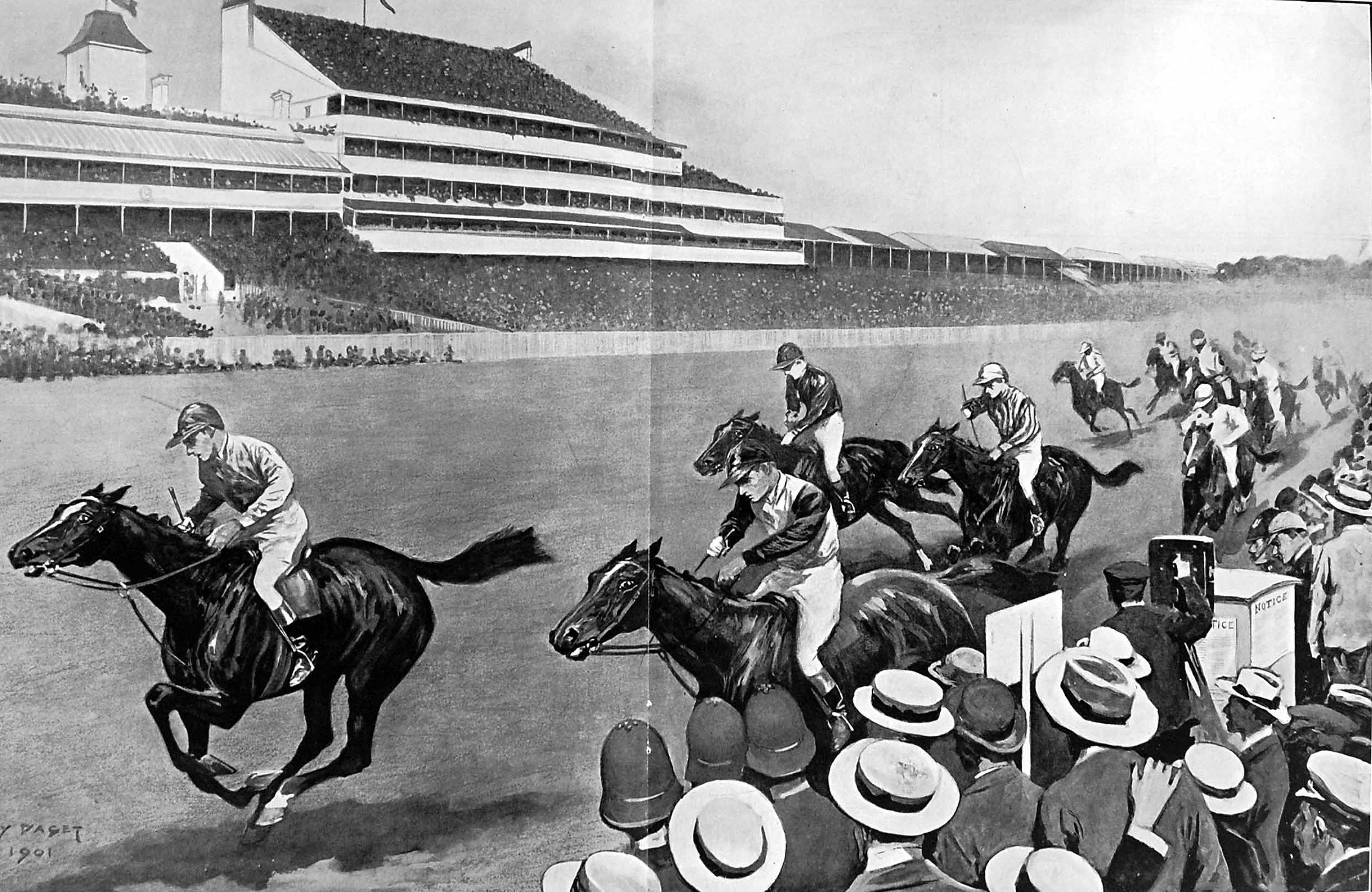 Cursa de Cavalls Debi d'Epson, 1901 (Sidney Paget)
