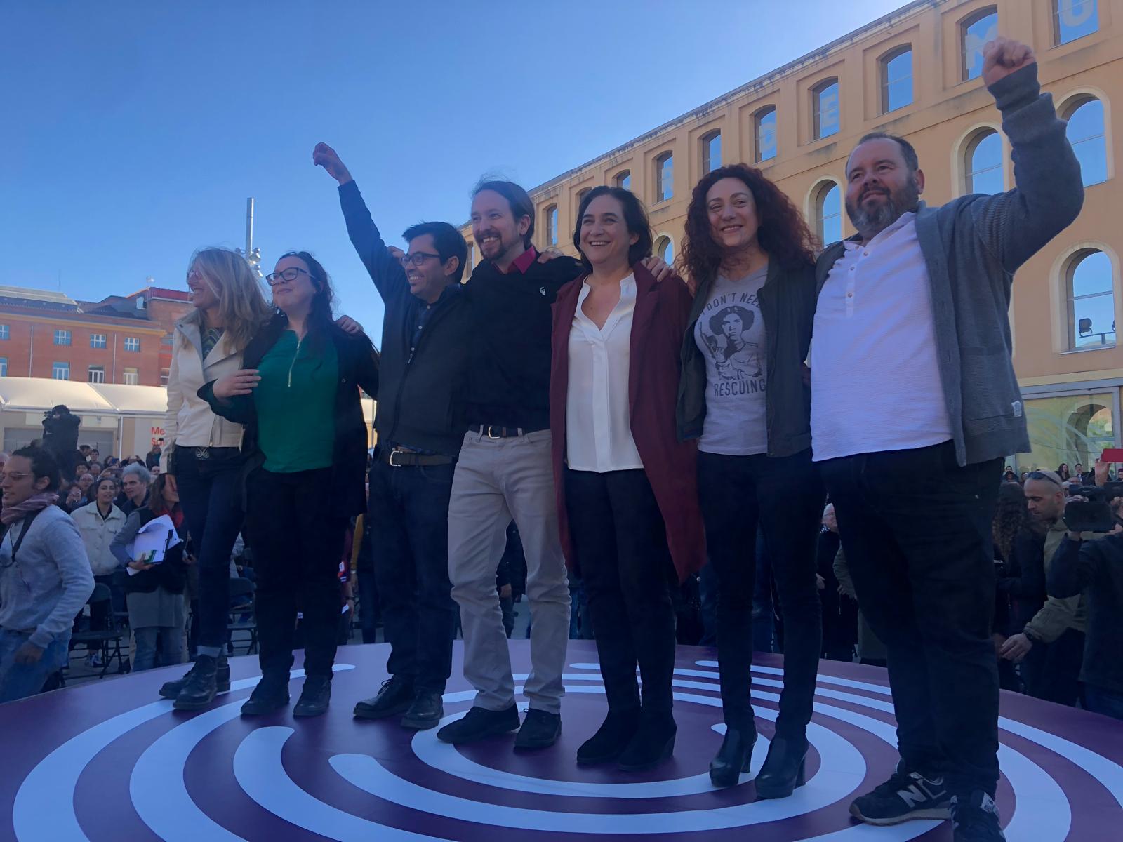 acto podemos pablo iglesias ada coláis - marina fernandez