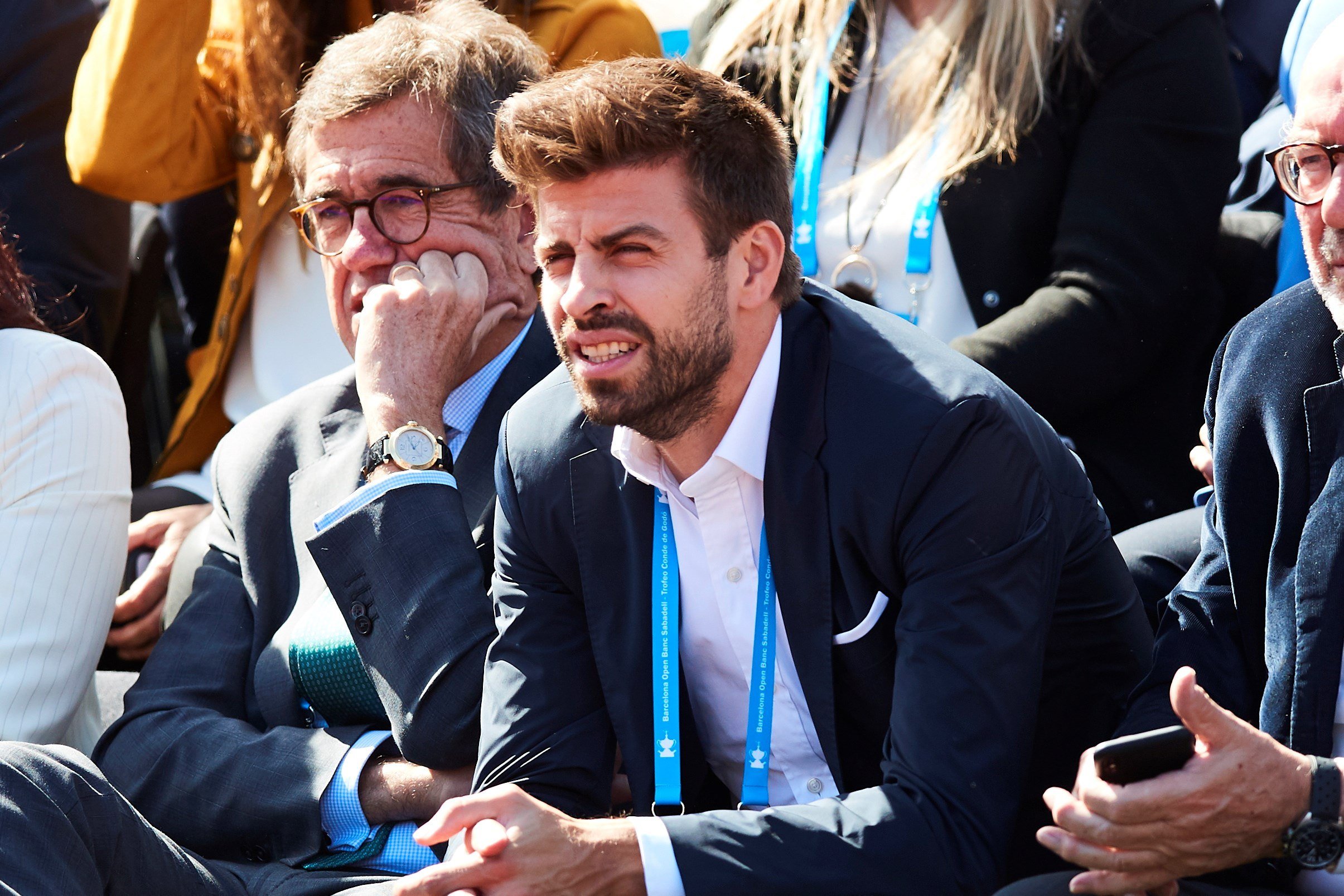 Piqué, uno de los vips que luce sus negocios en el Barcelona Open Banc Sabadell