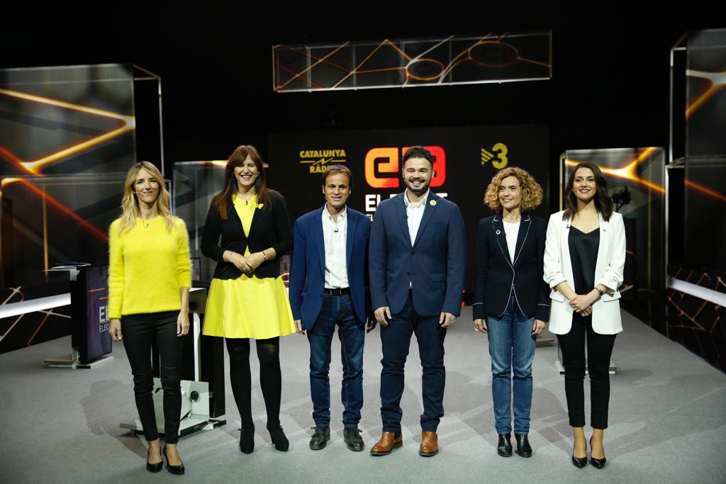 Los candidatos se ven las caras en TV3 con el último debate electoral