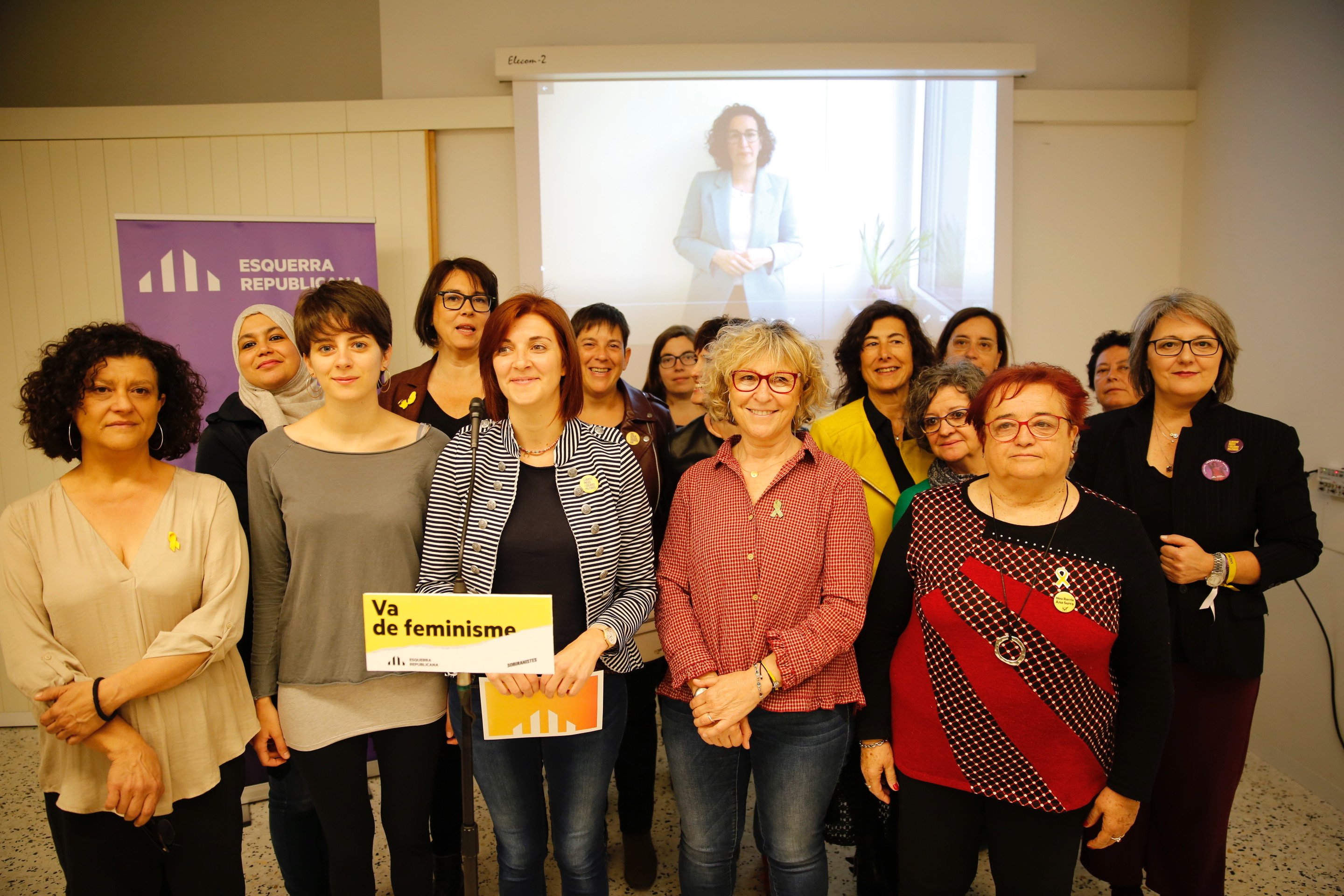 Rovira reapareix en campanya i reivindica ERC com el vot feminista del 28-A