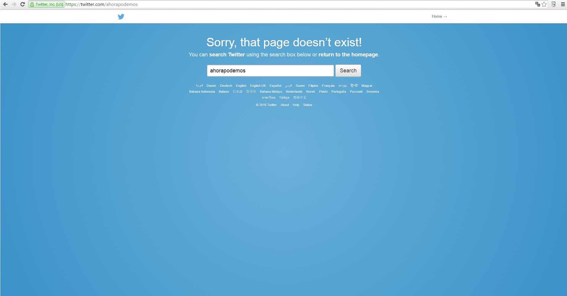 Podemos no Twitter