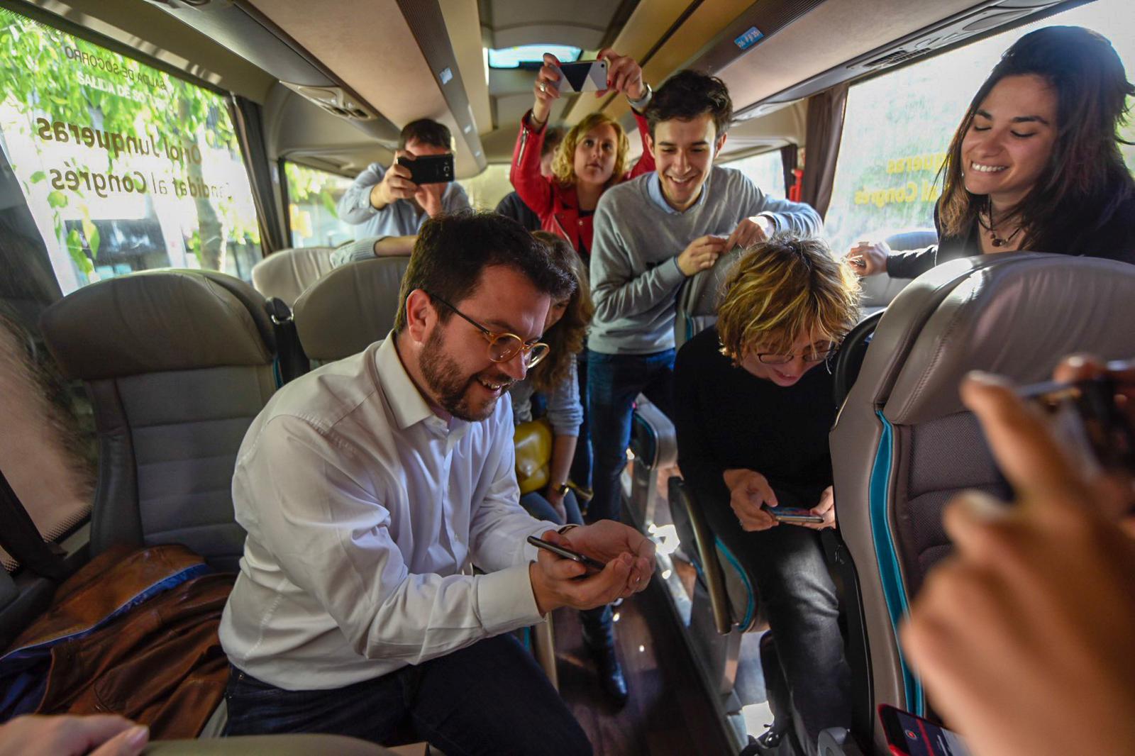 Junqueras, a la caravana: "Nos vemos en la próxima campaña, si puede ser en libertad"