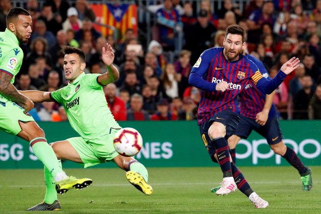 Messi Barça Llevant Gol Lliga EFE