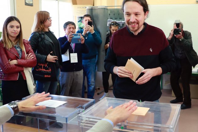 pablo iglesias vota 28a efe