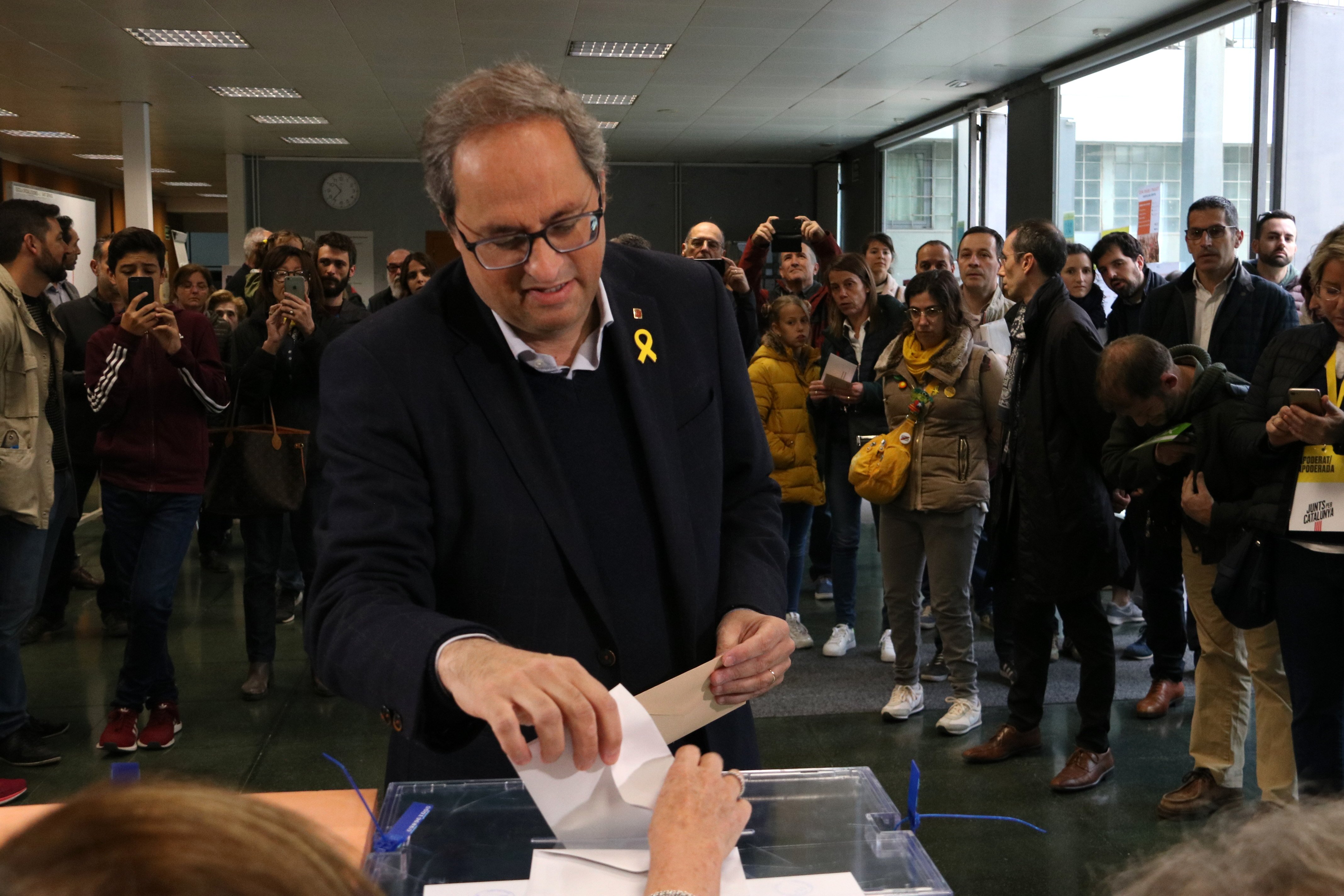 Quim Torra: "Cuando hay urnas los catalanes votan"