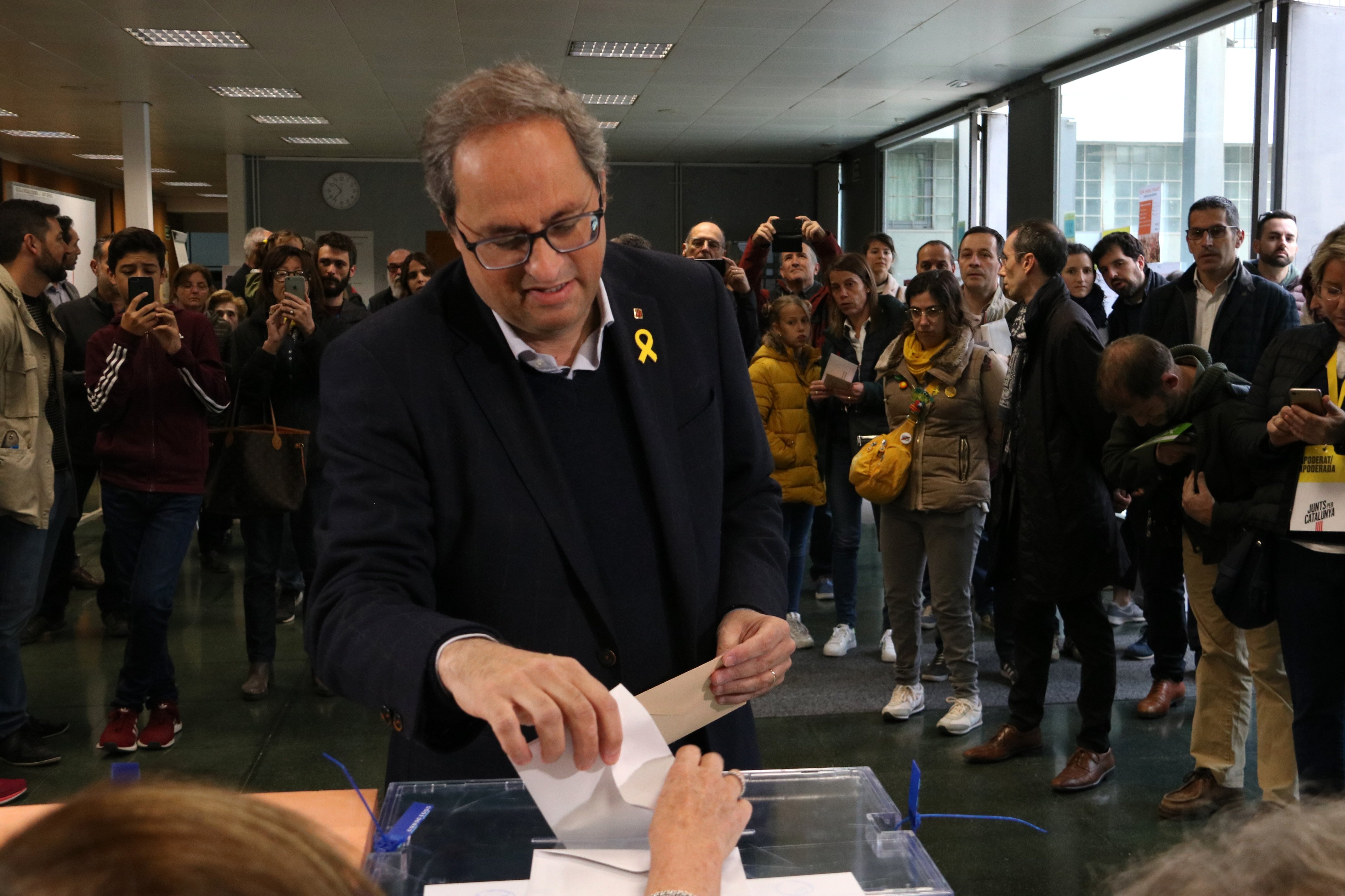 Quim Torra: "Quan hi ha urnes els catalans voten"