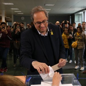 Quim Torra: "Quan hi ha urnes els catalans voten"