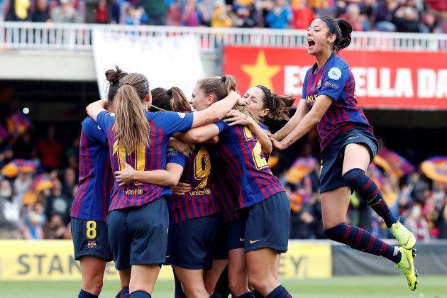 Barça Bayern Femeni Celebracio Gol Champions EFE