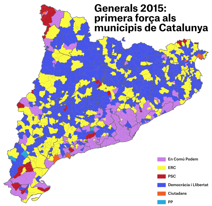Les 'tres Catalunyes' del 20D