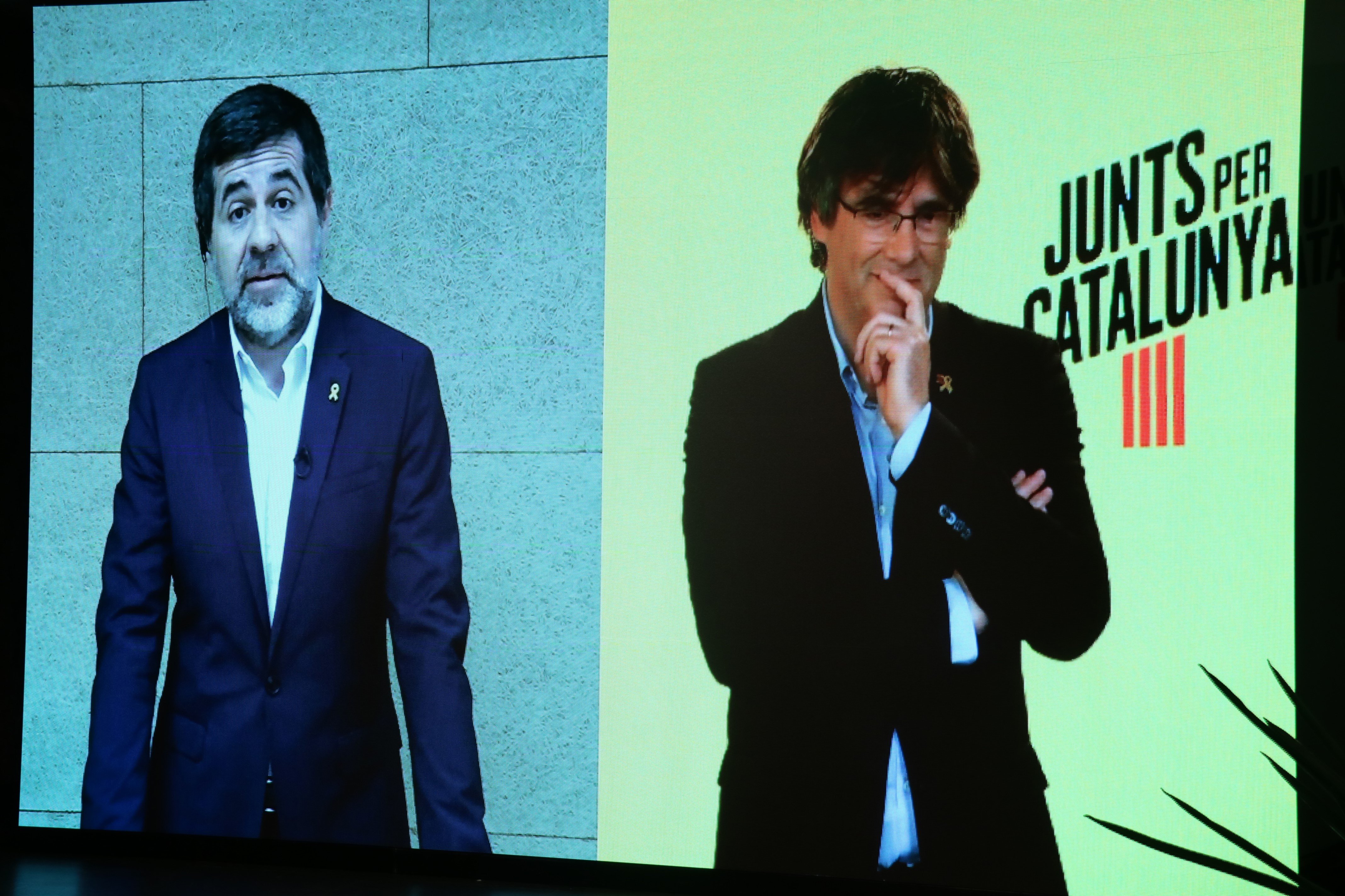 Jordi Sànchez califica de "vergüenza democrática" el veto de la JEC a Puigdemont