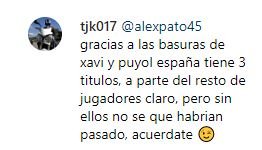 comentario Xavi Hernandez 5 @xavi