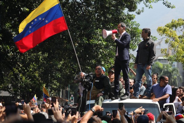 juan guaido leopoldo lopez cotxe veneçuela - efe