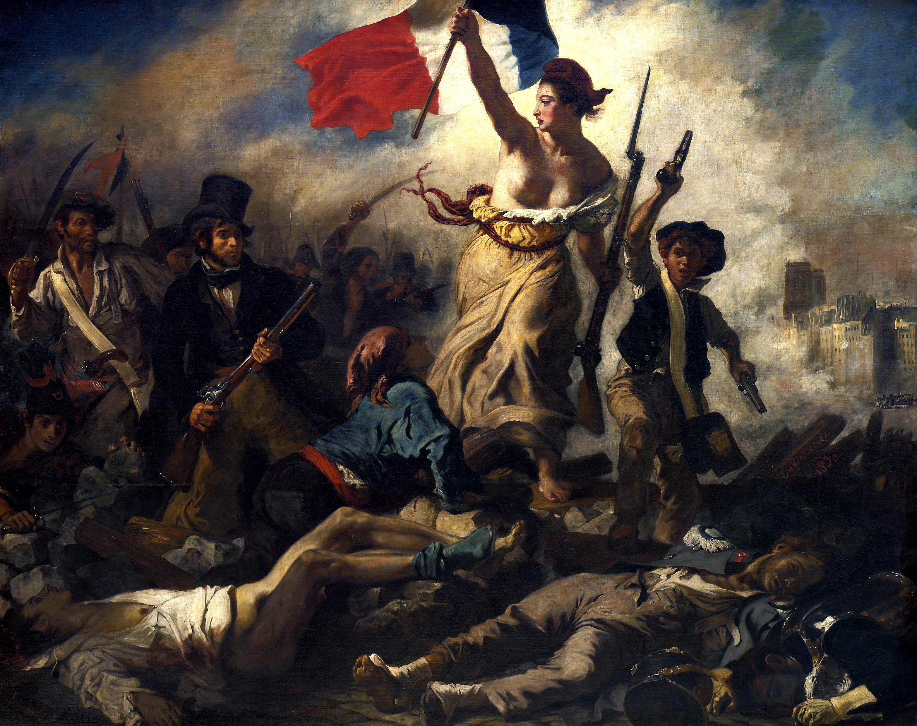 Eugène Delacroix La llibertat guiant al poble