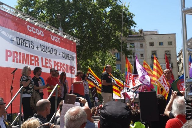 Javier PAcheco CCOO 1 maig Barcelona - Carlota Serra Javier PAcheco CCOO 1 maig Barcelona - Carlota Serra