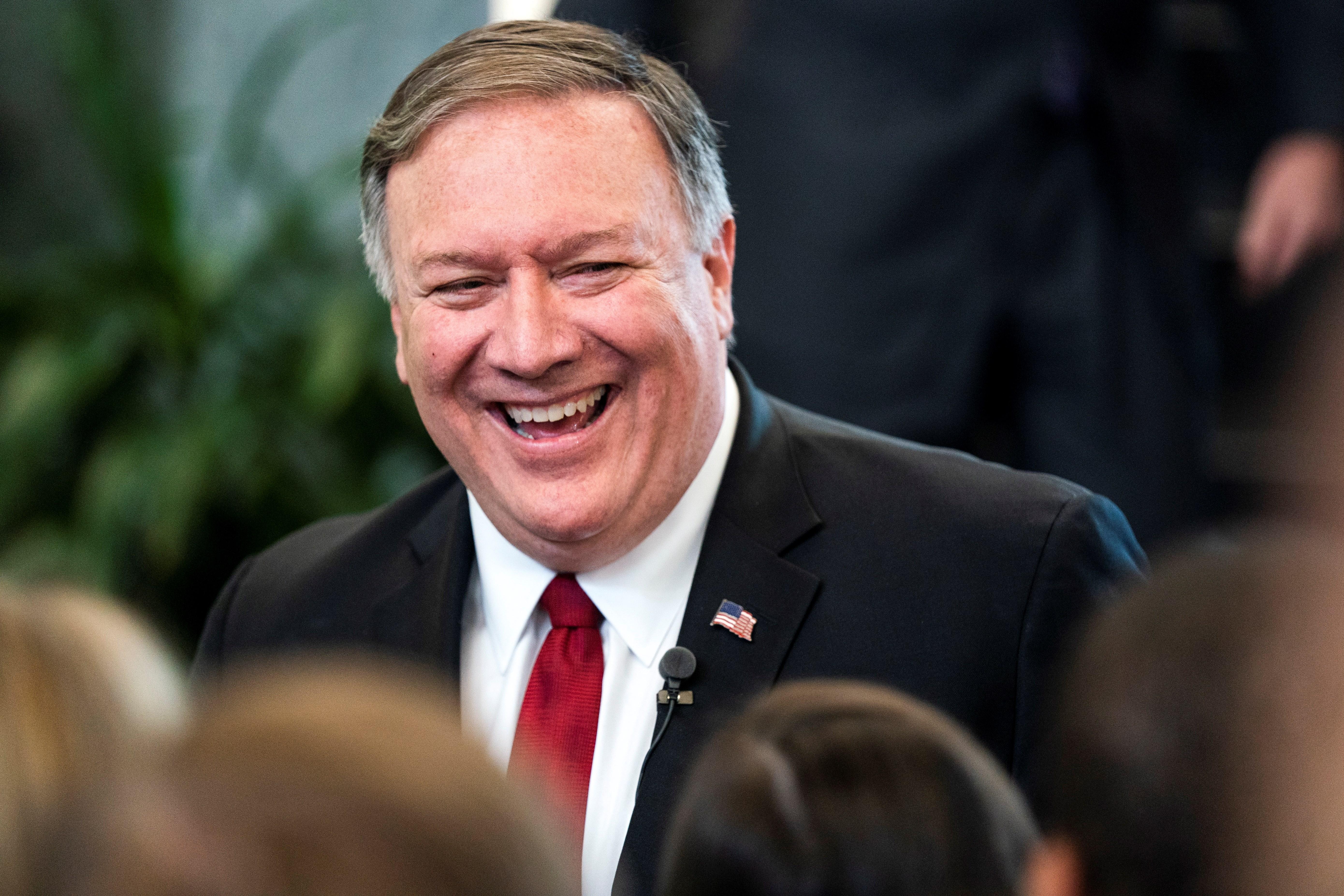US Secretary of State Mike Pompeo sends saintly greetings in Catalan
