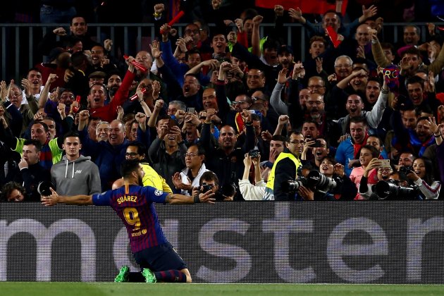 Luis Suárez celebració Gol Barça Liverpool EFE
