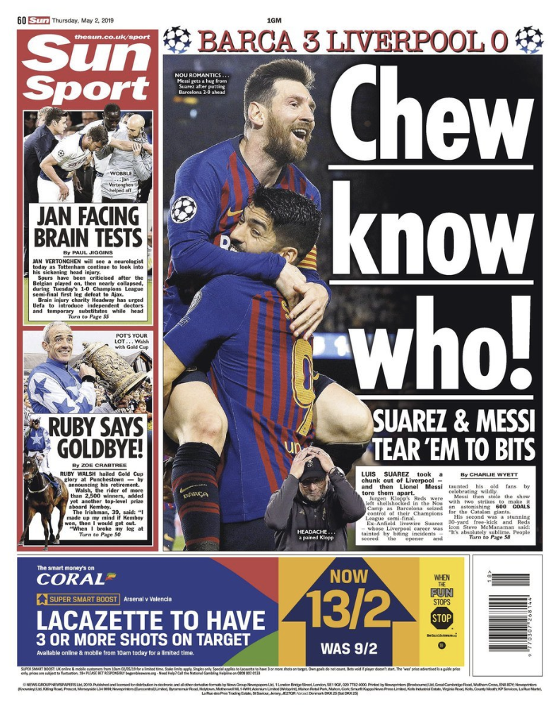 messi sun sport