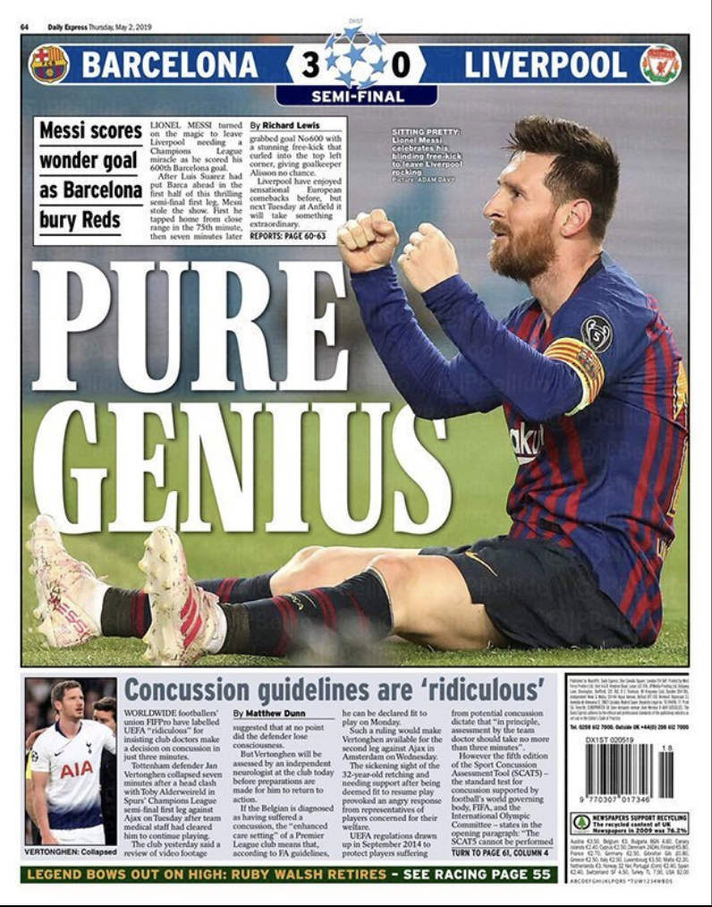 messi daily express