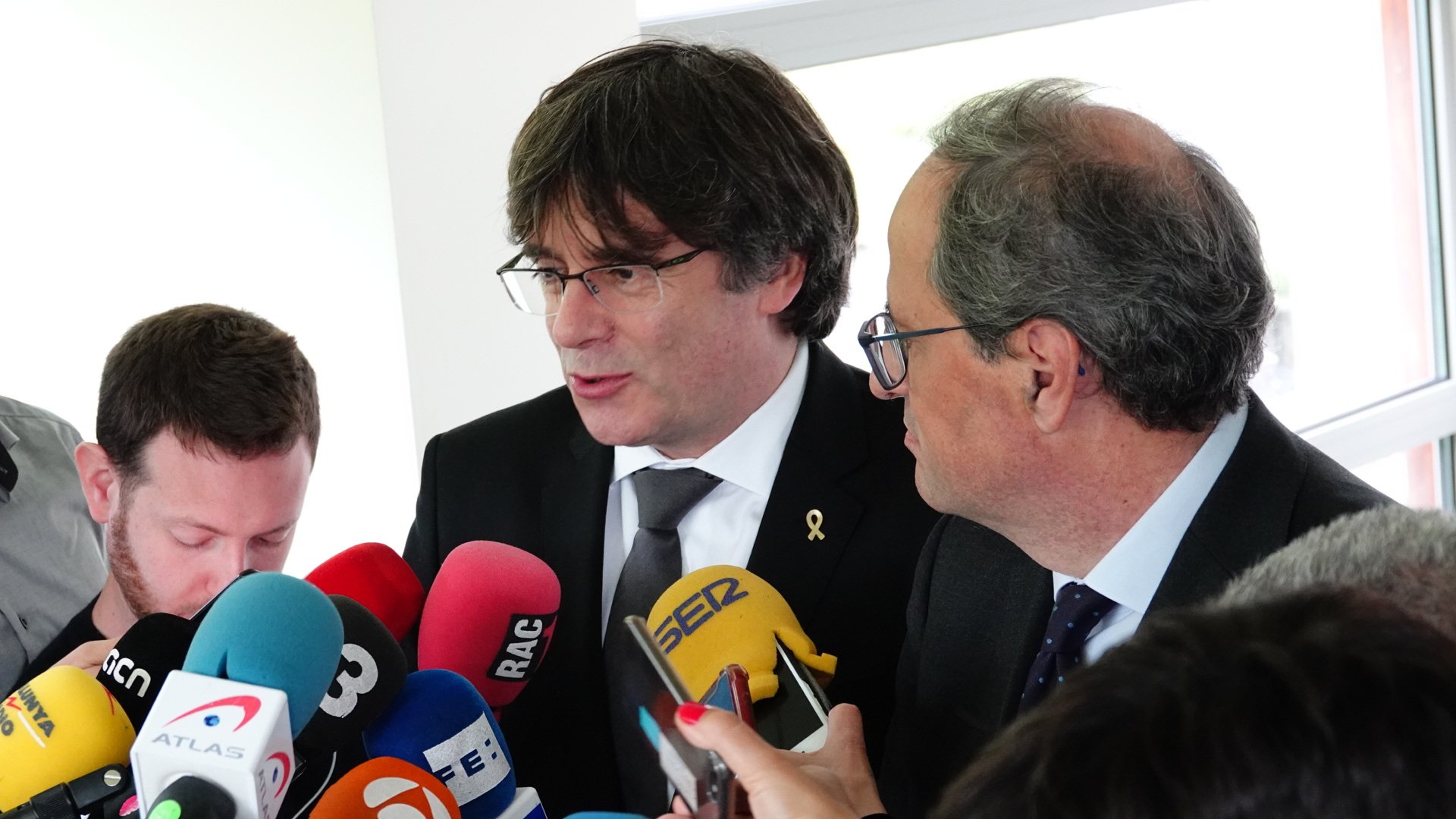 Puigdemont, con Torra ante "un nuevo abuso jurídico"