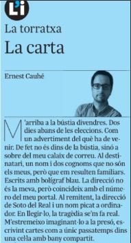 carta ernest l'independent de gracia