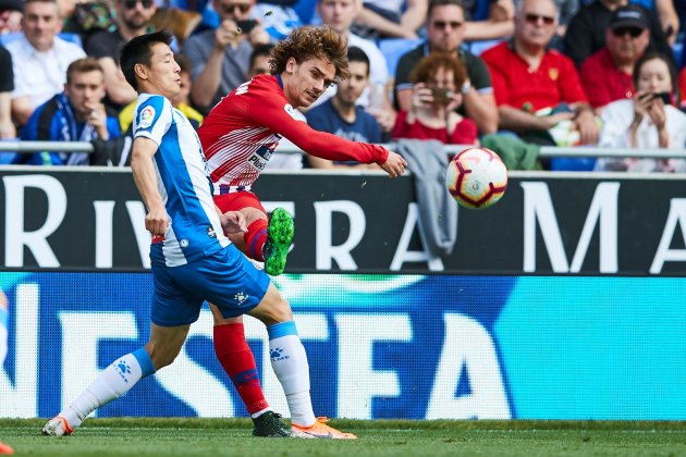 Wu Lei Griezmann Espanyol Atlètic EFE