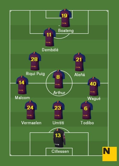 11 barça celta