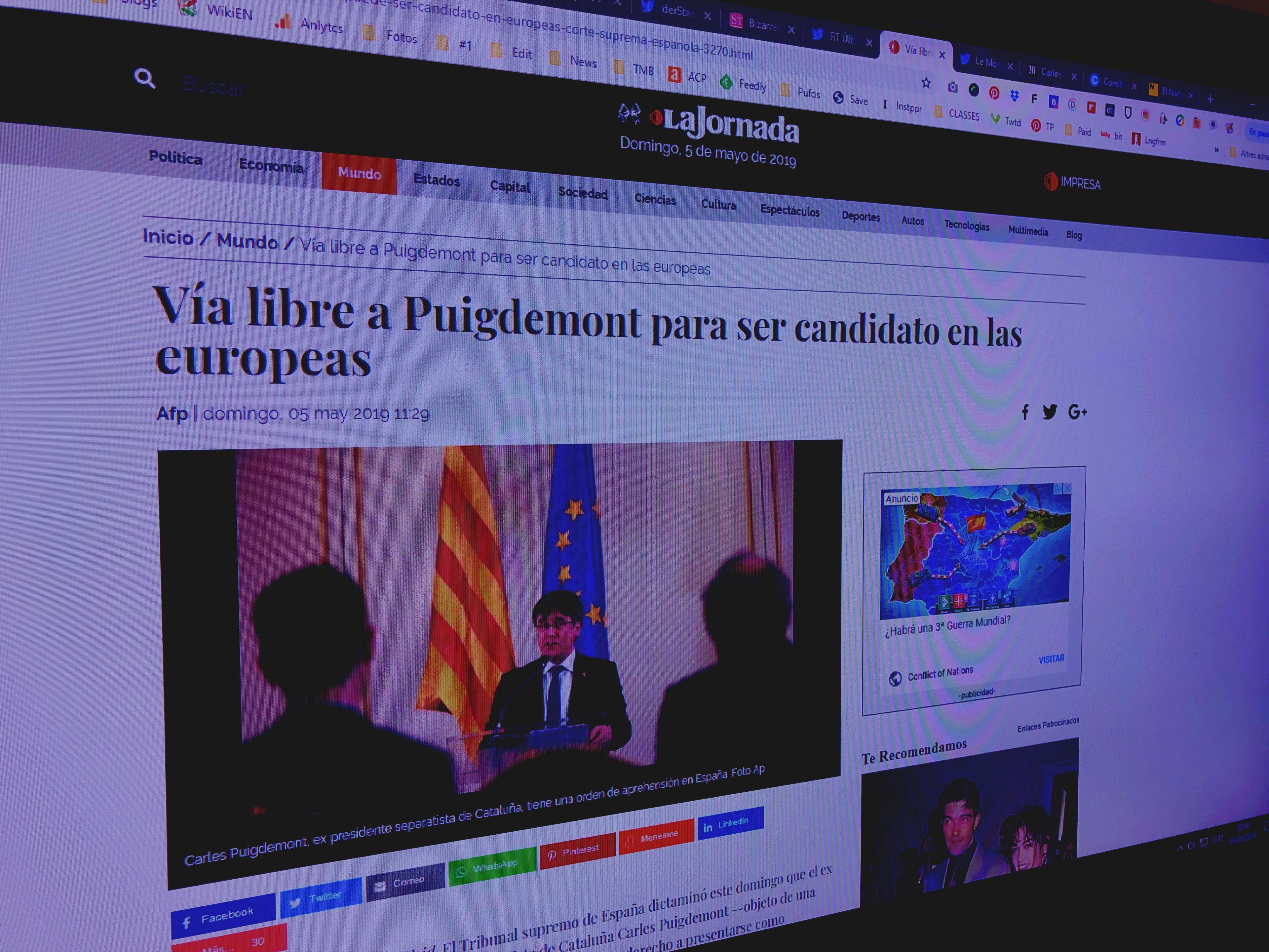La premsa internacional dona per fet que Puigdemont serà candidat