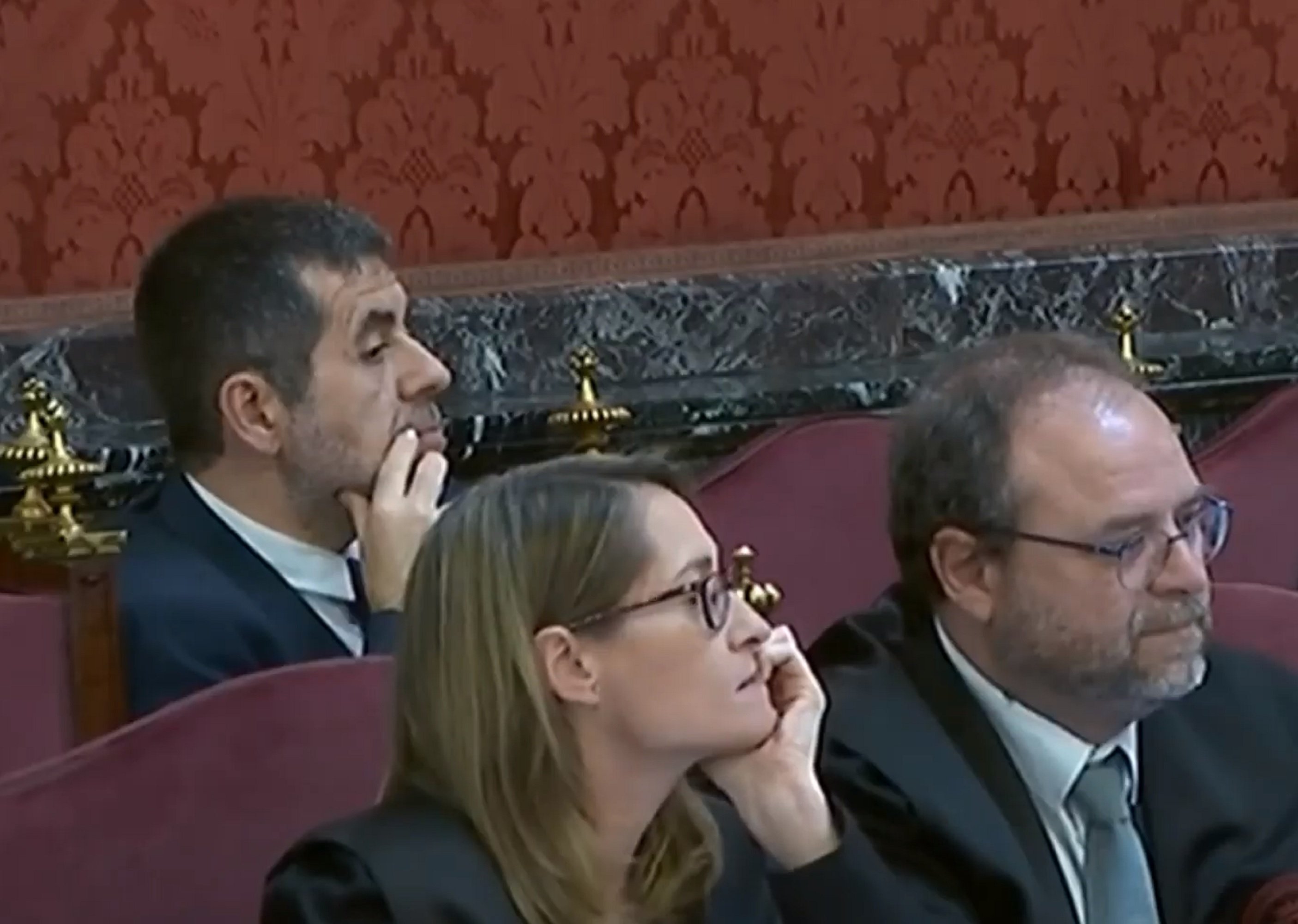 El 'no vamos bien' de Jordi Sànchez por los vídeos en el juicio