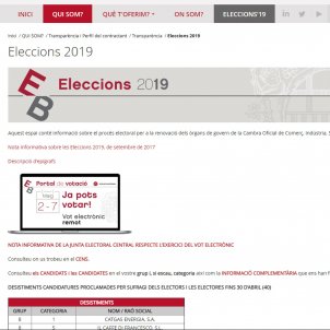 eleccions cambra eleccions cambra