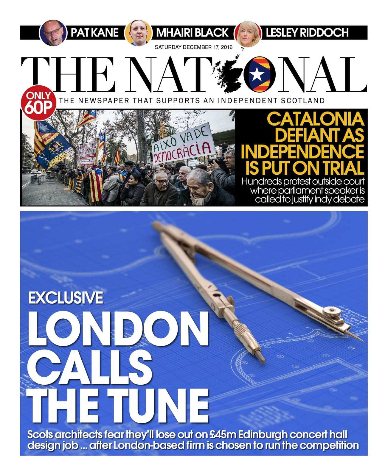 La espectacular portada del diario escocés 'The National'