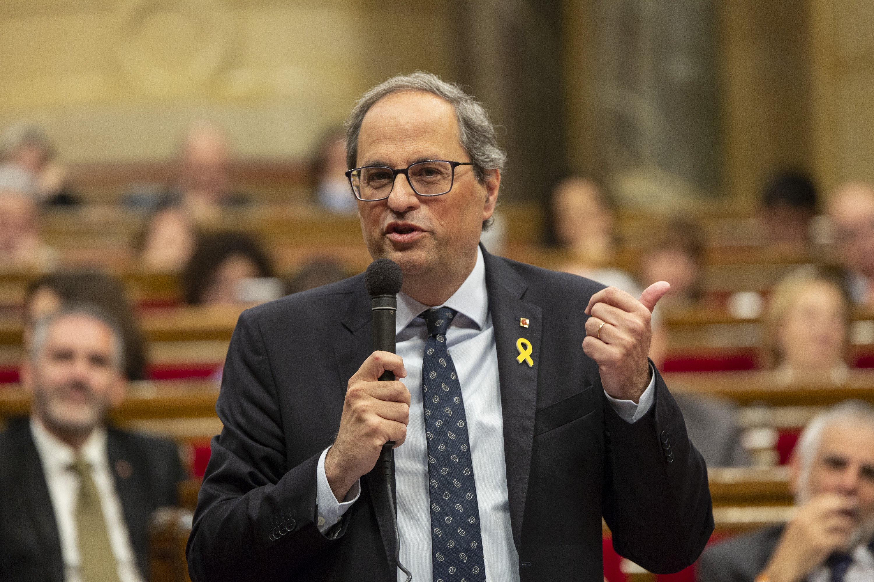 Torra, antes de declarar en el TSJC: "Iré a acusar al Estado de esta deriva autoritaria"