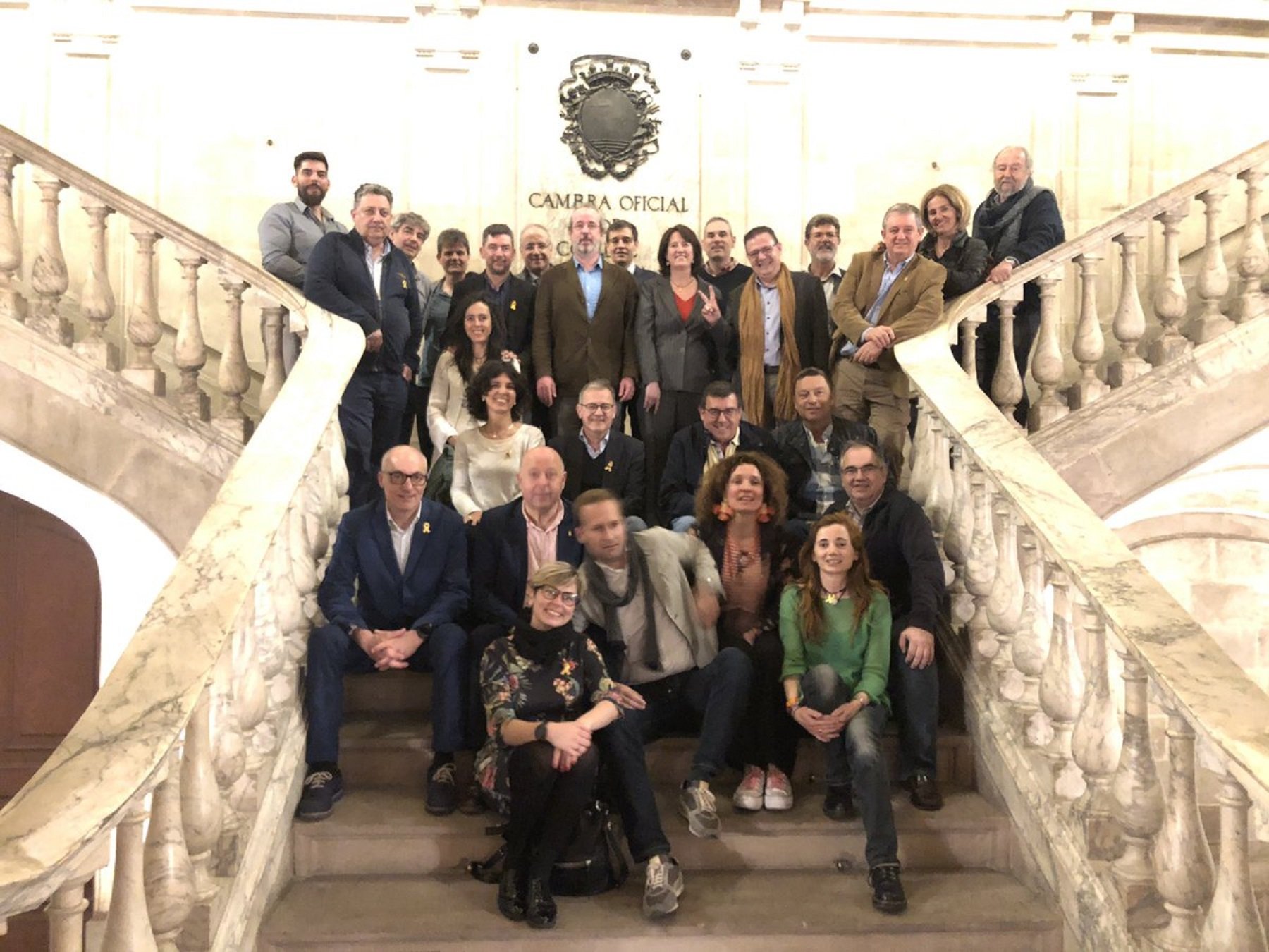 VÍDEO | Los gritos de independencia retumban en la Cambra de Comerç