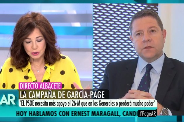 ana Rosa emiliano Garcia Page ojitos 2 Telecinco