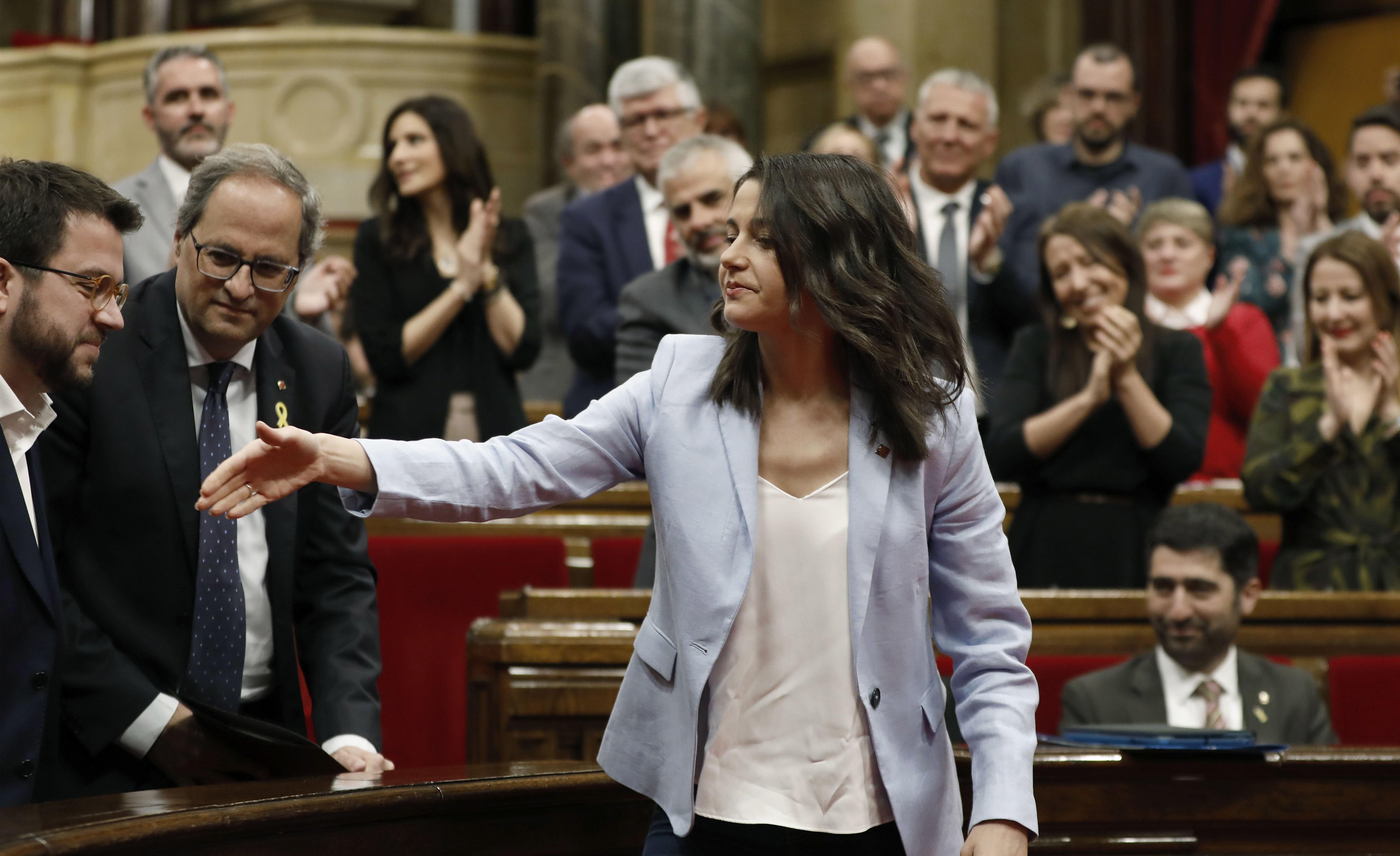 Ciudadanos se deshace en elogios a Arrimadas en el Parlament: "Política histórica"